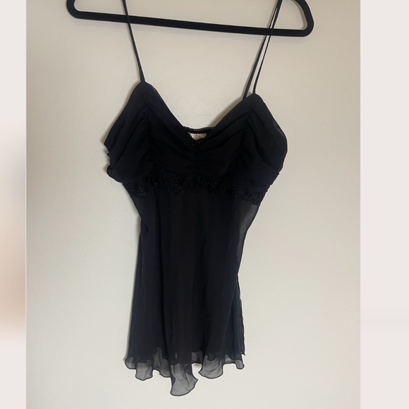 Sexy Sleep Lounge Slip Ruffled Boho Peasant Romantic Night Mini Dress Gown - Picture 9 of 11